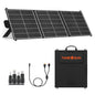 100W Portable Solar Panel,Lightweight Foldable Solar Charger,23.5% Efficiency Mono,Compatible for Jackery/Ecoflow/Bluetti,with DC20V&USB A,USB C,IP65 Waterproof for Camping RV off-grid emergency power