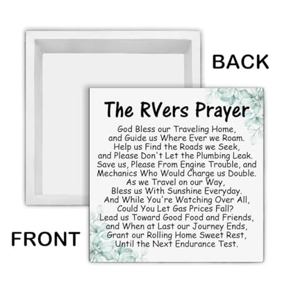 Christian Camper Box Sign Decor the Rvers Prayer Wood Block Sign RV Decorations for Inside Camper