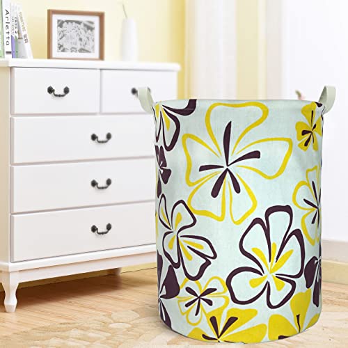 Merdes 19.7’’ Waterproof Foldable Laundry Hamper, Dirty Clothes Laundry Basket, Linen Bin Storage Organizer for Toy Collection (Flower) - color: Flower