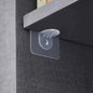 12Pcs Multi-Purpose Adhesive Hooks and Brackets - No Drill Cabinet Organizers for Clothing, Shelves and Home Storage