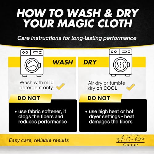 Microfiber Magic Streak Free Cleaning Cloth 6 Pack Clean Any Surface With Just Water Eco Friendly Environmentally Safe Perfect for Window, Mirror, Kitchen, Counters, Appliances, Car, Cycle, TV Screen - size: 6-Pack