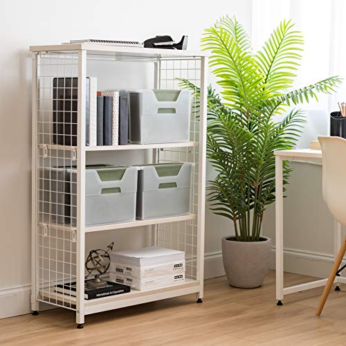 IRIS USA Small Portable Desktop File Box with Open Lid, 6 Pack, Side Handles, Hanging File Folders, Tabs & Inserts, Letter Size, Magazines, Newspapers, Mail, Books, Notebooks, Clear - size: 6 - Pack, style: Open Top Bin (S - Clear)
