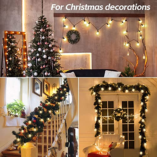 BRIMAX 24.6Ft USB Powered String Lights,10 LED Bulbs Waterproof & Shatterproof Outdoor Camping String Light Dimmable Brightness with Swith for Tents,Patio,Backyard and Holidays,2700K Warm White - style: USB 24FT 10 lights