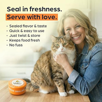 Canned Cat Food Storage Container Patent Pending Reusable Airtight Can Cover Pet Food Sealer - Keeps Cat Food Container Sealed and Fresh in the Fridge, Eliminates Odor (1 pack) - size: 1 Pack
