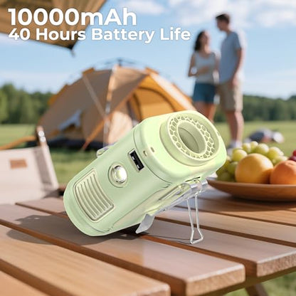 AMACOOL Portable Waist Fan Clip On, Gifts for Men Dad Husband, 10000mAh Rechargeable Wearable Shirt Fan, Powerful Belt Fans, Birthday Gifts for Women Jobsite Travel Camping Essentials 2026 - color: Pomelo