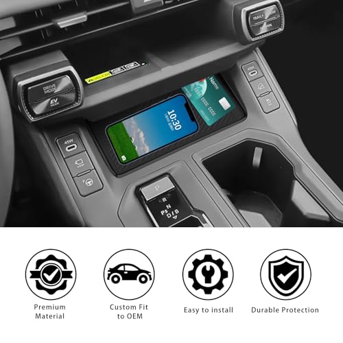 Silicone Liner Mat Compatible with for Toyota RAV4 2026 Anti-Slip Anti-Scratch Center Console Liner Pad Noise Reduction Center Console Liner Pad RAV4 Interior Accessories - size: RAV4-Center Cover-26