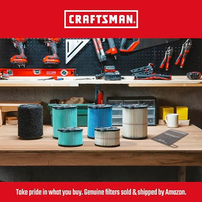 CRAFTSMAN CMXEVBE18695 16 Gallon 6.5 Peak HP Wet Dry Shop Vacuum - size: 16 Gallon 6.5 Peak HP w/Diffuser