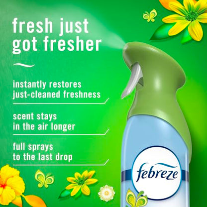 Febreze Air Mist, Air Freshener Spray, Odor Fighting Room Spray, Deodorizer for Home Bathroom Kitchen Office Apartment Dorm Room Classroom, Gain Original Scent, 8.1oz (Pack of 6) - style: Gain Original