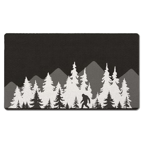 Funny Camping Camper Door Mat 17 x 30,Camper Must for Outside,Outside Rv Mat,Bigfoot Sasquatch Welcome mat Gifts for Women,BLDM-ZH-001 -Doormats - color: 22color