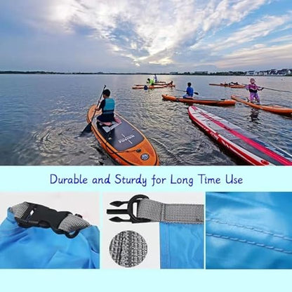 2-liter waterproof dry bag, roll-top compression bag, backpack gear dry bag, suitable for storage and various outdoor activities.