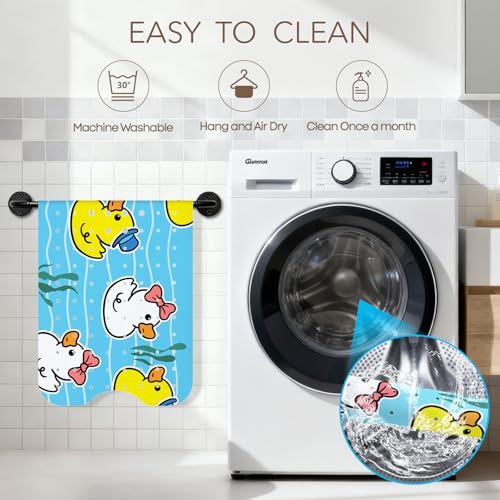 Baby Bath Mat for Tub, Non Slip Kids Bath Shower Mat, 40 X 16 Inch Large Bathtub Mat with Drain Holes and Suction Cups for Toddlers, Machine Washable and Waterproof (Duck) - color: Duck