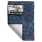 Hearth & Harbor Bathroom Rugs, Chenille Bath Mat - Machine Washable Bath Mats for Bathroom Non-Slip Backing Rubber, Quick Dry Bathroom Mat - color: Navy Blue, style: 17 x 24