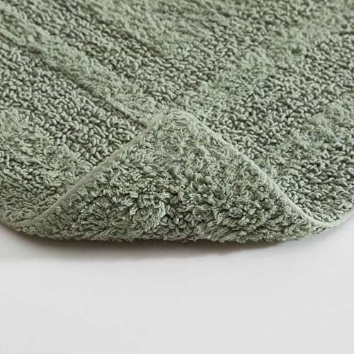 Eddie Bauer - Bathroom Rug, 100% Soft Plush Tufted Cotton Runner Rug, Highly Absorbent, Quick-Dry, and Skid-Resistant Backing (Logan Olive Green, 22" x 60") - color: Olive Green, style: 22" x 60"