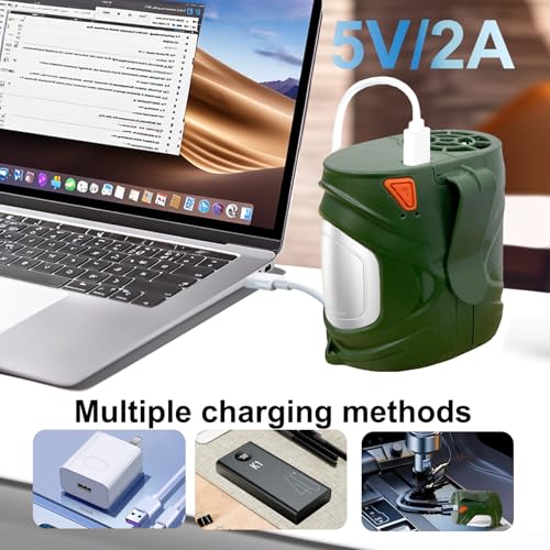 2026 AI Portable Waist Fan, Personal Fan Rechargeable With 6-Speed 16000RPM Strong Airflow, 40H Runtime Wearable Belt Cooler, Hands-Free Shirt/Belt/Neck Fan for Camping, Jobsite, Outdoor (Dark Green) - color: Dark Green