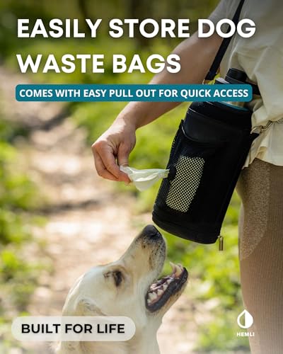 Dog Water Bottle, Insulated Dog Travel Water Bottle, Stainless Steel Pet Water Bottle Dispenser Portable Food and Water Bowl for Dogs with Carrying Case for Walking Dog Canteen Travel Kit