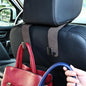 Amooca Car Seat Back Hook Universal Auto Storage Hanger Suede with Metal Car Seat Organizer for Handbag Purse Coat Umbrellas Grocery Bags 2 Pack Brown - color: Brown