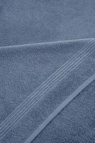 Ozdilek 2-Piece Bath Towels, 27x54 100% Turkish Cotton, Luxury Quick Dry, Extra Large, Fade-Resistant, Eco-Friendly, Spa Towel, Comfortable (Ocean Blue) - color: Ocean Blue