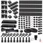 314 Piece Cord Organizer & Cable Management Set, All in One Desk and TV Cable Management Kit with Clips, Sleeves, Ties, Mounts for Home Office Perfect Tech Organizer Scissors & Travel Case Included