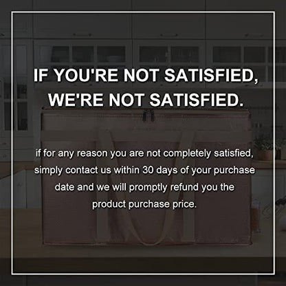 Bodaon Insulated Pizza Delivery Bags, XXX-Large Commercial Food Delivery Insulation Bag for Hot/Cold Food, Large Capacity Reusable Warming Bag, Gold, 1-Pack - color: Gold, size: XXX-Large