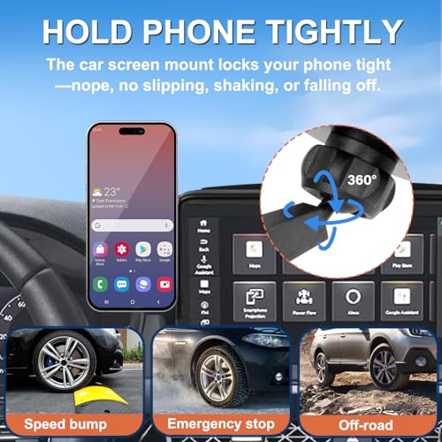 Car Phone Holder for 2018-2022 Honda Accord Accessories 8-inch Screen Fixed Clip, Magnet Cell Phone Mount Compatible with MagSafe, Hand-Free 360° Rotation Phone Automobile Cradles Not Affect Air Vent - size: 18-22 Honda Accord