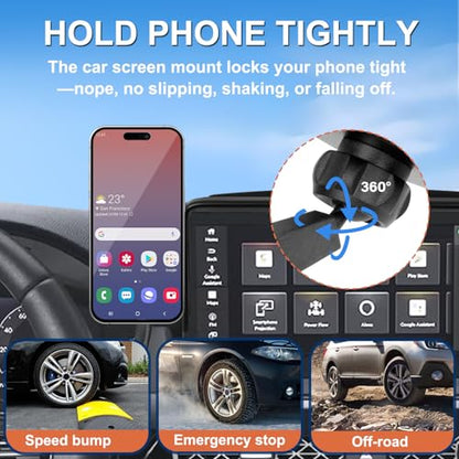 Car Phone Holder for 2018-2022 Honda Accord Accessories 8-inch Screen Fixed Clip, Magnet Cell Phone Mount Compatible with MagSafe, Hand-Free 360° Rotation Phone Automobile Cradles Not Affect Air Vent - size: 18-22 Honda Accord