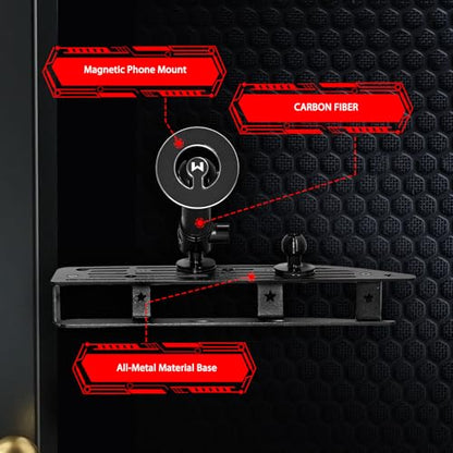 WXRYLYN 2024 2025 Silverado Sierra Metal Dash Platform Phone Mount Magnetic Phone Holder for 2022-2024 2025 2026 Silverado&Sierra Cell Phone Holder Dash Phone Mount 2024 Silverado Dash Mount - style: Magnetic