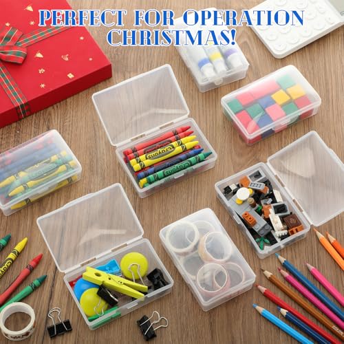 Reallnaive 24 Pcs Travel Soap Container Portable Plastic Soap Boxes Bulk with Lid Homeless Donations Bulk Gym Shower Tour Groups Hotel Outdoor Camping (Clear) - color: Clear