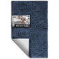 Hearth & Harbor Bathroom Rugs, Chenille Bath Mat - Machine Washable Bath Mats for Bathroom Non-Slip Backing Rubber, Quick Dry Bathroom Mat - color: Navy Blue, style: 20 x 32