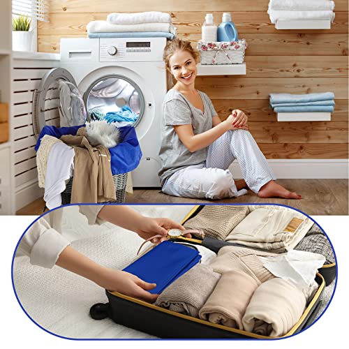 Woanger 12 Pack 28 x 45 Inch Extra Large Laundry Bags Bulk Washable Travel Laundry Bag with Drawstring Closure Large Dirty Clothes Organizer for College Dorm Home Hotel Camping(Blue) - color: Blue