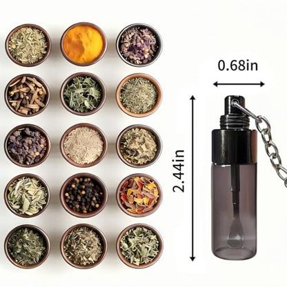 4-Pack Mini Glass Storage Jars, Airtight & Waterproof Containers, Travel-Friendly for Sugar & Spice