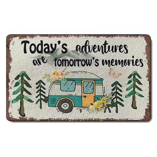 Camping Door Mat 17 x 30 - Camper RV Rugs for Inside, Camper Essentials and Decorations,RV Door Mat for Indoor and Outdoor, Camper Accessories, Gifts for Camping Lovers,001-SQDM-ZH -Doormats - color: 04color