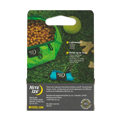 Nite IZE RadDog Collapsible Dog Bowl, Lightweight Food and Water Bowl - color: Lime