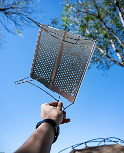 iClimb Mini Solo Folding Table Ultralight Compact for Backpacking Camping Hiking Beach Picnic (Silver, Mini) - color: Silver, size: Mini