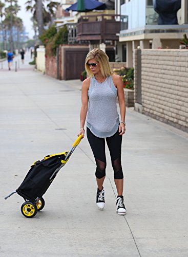 dbest products Trolley Dolly Shopping Grocery Foldable Cart Storage Mom, Sunflower - color: Sunflower, style: Cart
