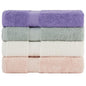 BolBom Towels 4 Pack Medium Bath Towel Set, 27“X54” Inches, 500 GSM 100% Ring Spun Cotton, Lightweight and Highly Absorbent Quick Drying Premium Towels for Hotel, Spa,Bath and Bathroom - color: Ivory, Peach, Purple, Sage