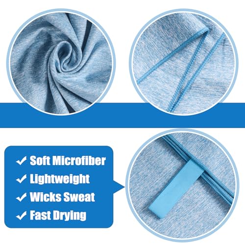 Quick Dry Body Towel for Travel,Fast Drying Lightweight Backpacking Hiking Beach Large Swimming Pool Yoga Mat Camping Towel(Blue, 1 Pack XL(31.5X70 Inch) - color: Blue, size: 1 Pack XL(31.5X70 Inch