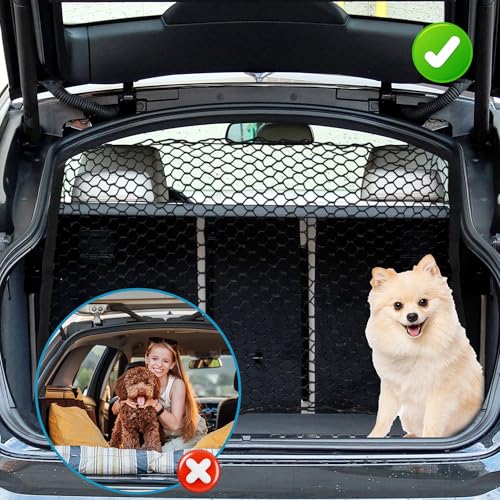 Dog Car Net Barrier, Hook Pet Divider - Black, 47.24"x27.56" - size: 47.24"x27.56"