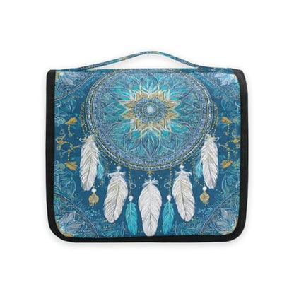 Mandala Boho Dreamcatchers Hanging Toiletry Makeup Bag Bohemian Style Travel Toiletries Organizers Cosmetics Bags for Women - color: Mandala Boho