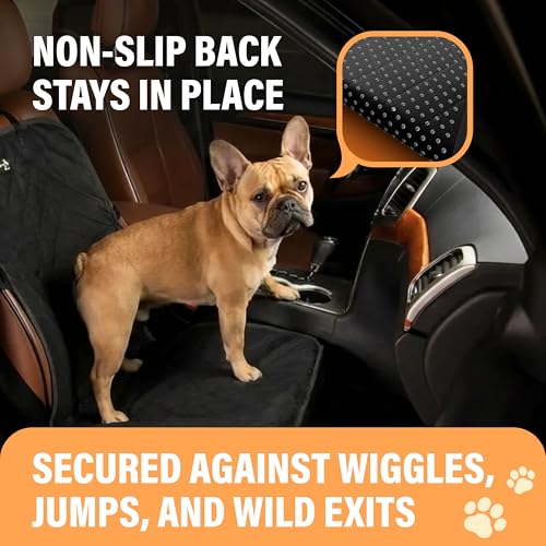 Active Pets Dog Car Seat Cover, Waterproof Front Seat Protector for SUV Truck Sedan, Pet Safety Travel Comfort System with Universal Fit, Pink - color: Pink