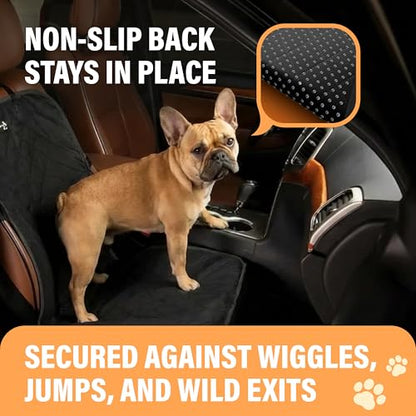 Active Pets Dog Car Seat Cover, Waterproof Front Seat Protector for SUV Truck Sedan, Pet Safety Travel Comfort System with Universal Fit, Beige - color: Beige