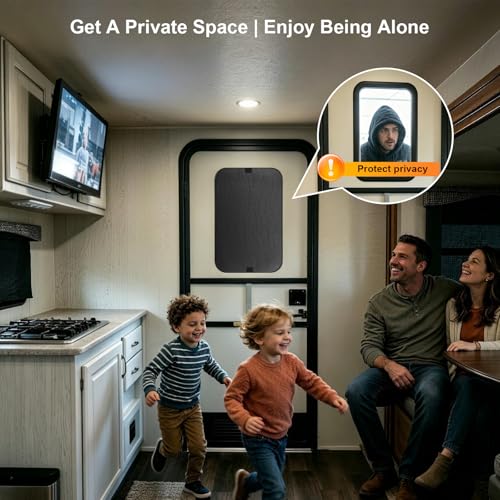 RV Door Window Shade Cover 16"x25" - Foldable UV Blocking & Privacy Blackout Shield with Hook-Loop Fastener, Waterproof Camper Trailer Motorhome Accessories - size: 16"x25"