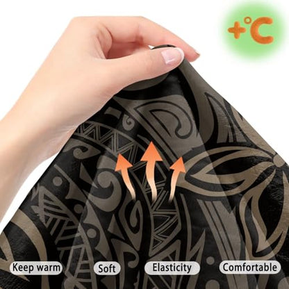 Hibisucs Polynesian Tribel Print 2 Pcs RV Dinette Cushion Covers Elastic Camper Cushion Slipcover Non-Slip RV Couch Cover Furniture Protector RV Camper Car Bench for Dogs and Kids - color: Hibisucs Polynesian Tribel