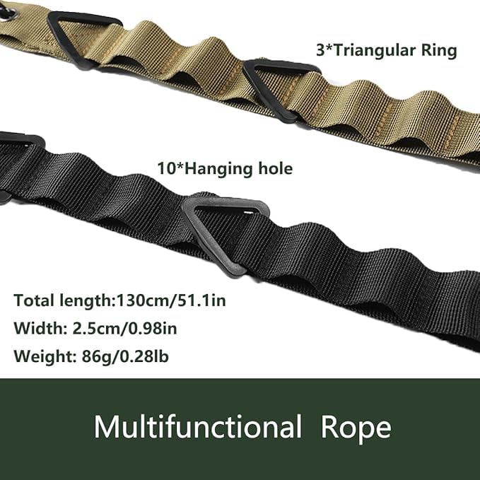 2PCS Outdoor Portable Camping Hanging Rope Portable Tent Lightweight Shoulder Strap Tent Hanging Multifunctional Trekking Rope Campsite Storage Crossbody Strap