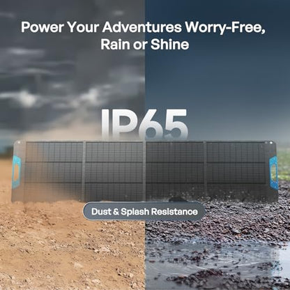 Renogy 200W Portable Solar Panel, IP65 Waterproof Foldable Solar Panel Power Backup, Solar Charger for Power Station RV Camping Off Grid - size: 200W