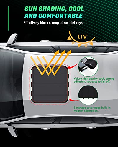 RV Skylight Shades, Double Sides RV Skylight Insulator, Megnetic RV Vent Covers for Roof, 16" X 16" RV Skylight Cover,Foldable Magnet RV Blackout Ventilation Cover - size: 16" X 16"