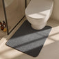 Triohero Toilet Rug, Thin Toilet Rugs U Shaped Washable Non Slip Absorbent Quick Dry Low Pile Toilet Mat, Dark Grey 20"x24" U Shape - color: Dark Grey, size: 20"x24" U Shape