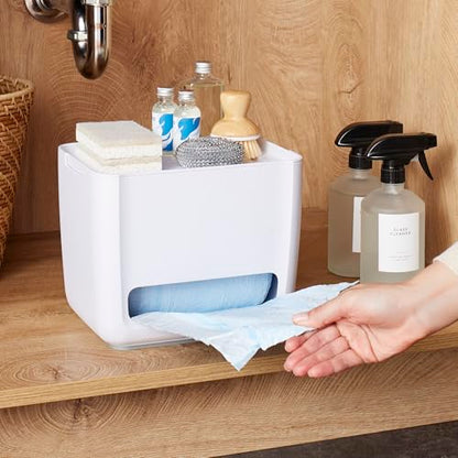 YouCopia SinkSuite Trash Bag Dispenser, Garbage Bag Holder, Top Lid Storage - style: Bag Dispenser