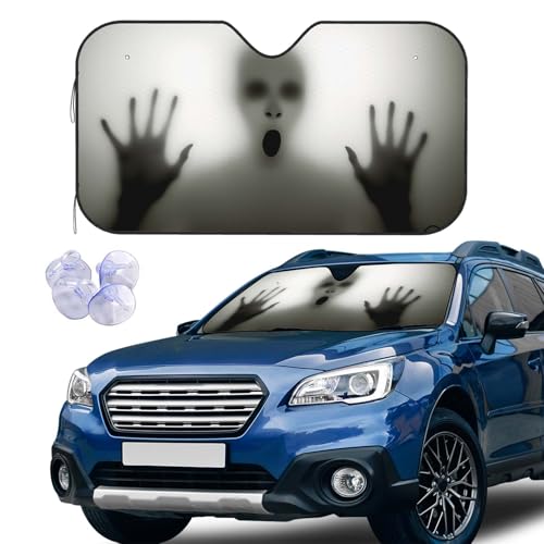 Alien Shadow Windshield Sun Shade Car Front Window Shades for Car Accessories Sun Heat UV Rays Visor for Universal Cars SUV Truck 51 x 27.5 Inch - color: Alien Shadow