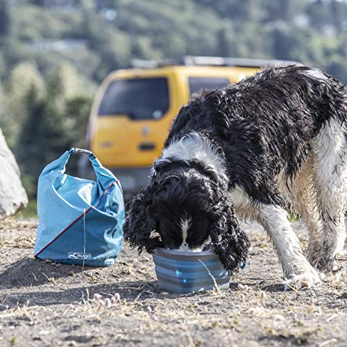 Kurgo Kibble Carrier - Portable Kibble Carrier - Compact Travel Storage - Dog Food Dry Bag - Camping Dog Storage - 5 lb Capacity - Navy - color: Navy