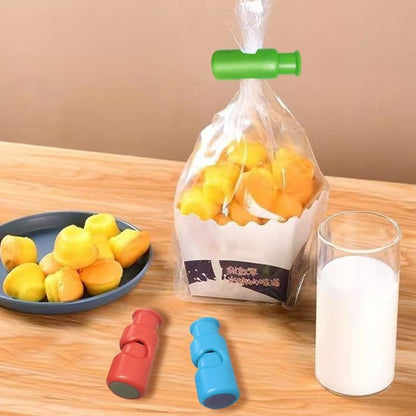 Bag Clips, New Chip Bag Food, Reusable Grocery Bag Clips, Snack Bread Closure Clip, Food for Bags Plastic (6 Pcs) - color: 6 Pack